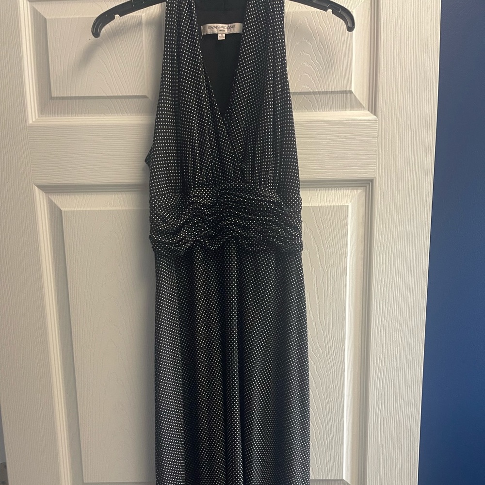 Black with small white dots